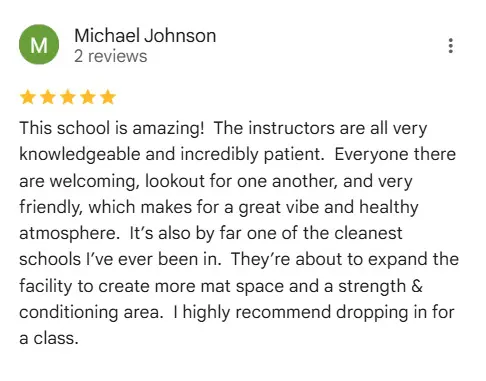 Adult martial arts class student testimonial at Rising Tide Hi Tech Hanover MD