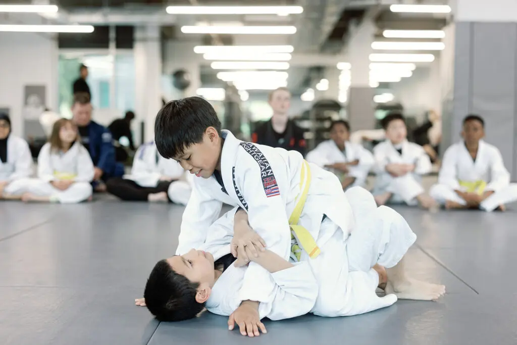 Jiu-jitsu students drilling at Rising Tide Hi Tech Hanover MD by Akbar Sayed Photography