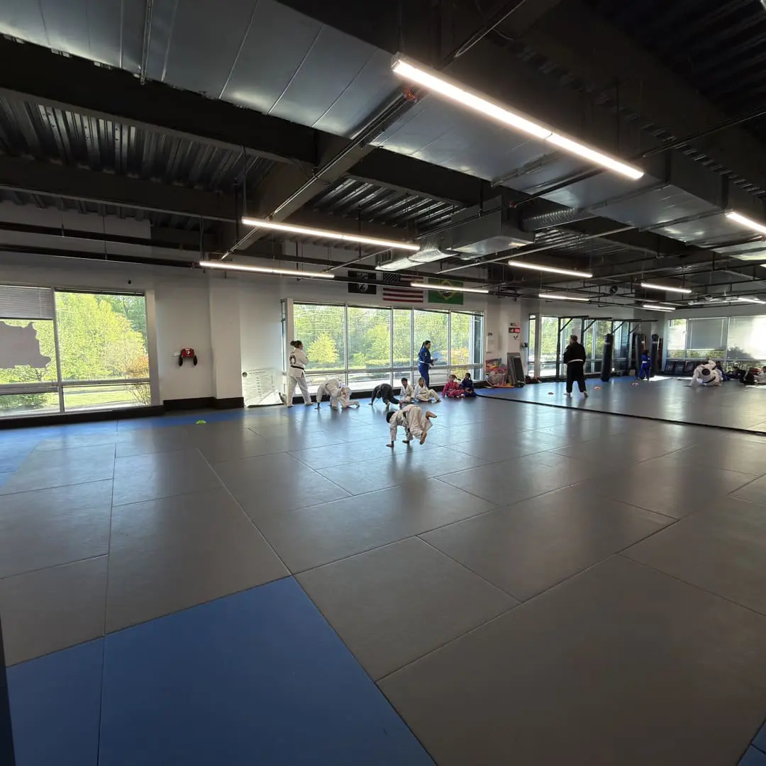 Little Sharks and Junior BJJ kids training on the mats at Rising Tide Hi Tech Hanover MD
